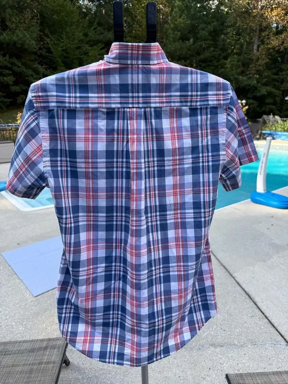 Vineyard Vines Tucker Shirt Size XS Blue Plaid Short Sleeve Button Up